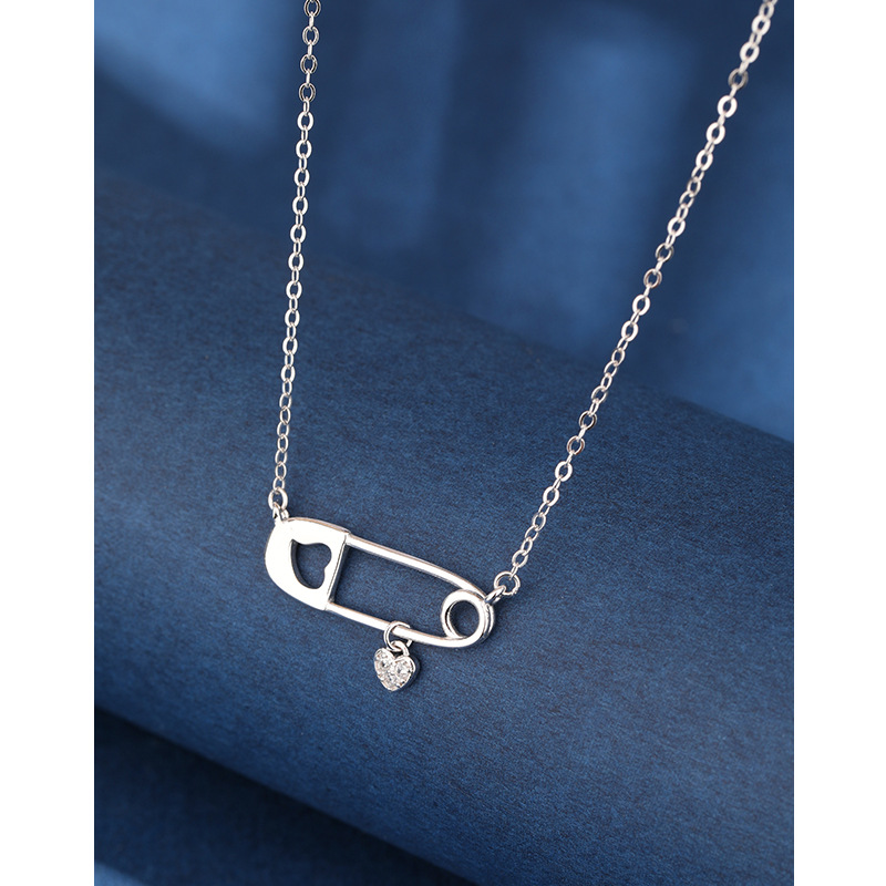 925 plata esterlina collar de zircón en forma de corazón para mujeres redins diseño creativo colgante clavícula joyas transfronterizas