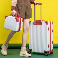 行李箱2022新款女男学生皮箱24寸拉杆箱拉链大容量子母28寸批发