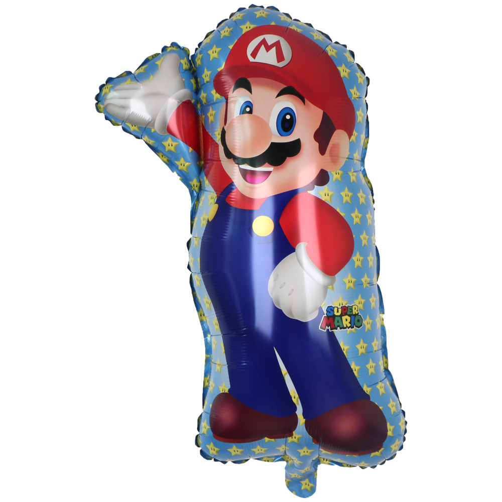 Cartoon Super Mario Balloon Set Mario Luigi Game Theme Birthday Party Decorative Aluminum Film Balloon