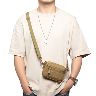 Multifunctional Shoulder Bag, Men's Outdoor Hanging Bag, Tactical Small Handbag, Simple Camouflage Cycling Bag, Simple Crossbody Bag, Trendy
