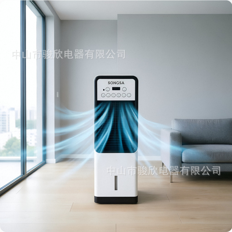 跨境空调扇冷暖两用家用遥控暖风机水冷风扇Air conditioning fan