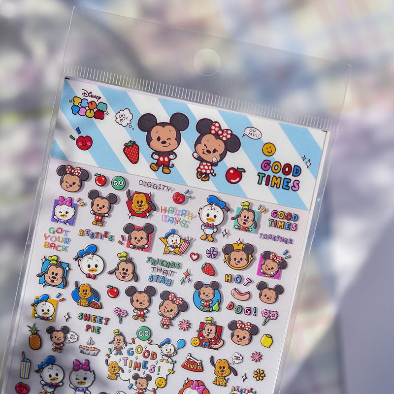 Disney Tomoni Embossed Nail Art Stickers Mickey Kidsren Cartoon Mickey Mouse Creative Handbook Stationery Stickers Disney Tomoni Embossed Nail Art Stickers Mickey Kidsren Cartoon Mickey Mouse Creative Handbook Stationery Stickers