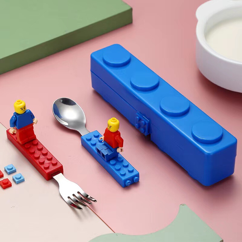 創意的なdiyピクセルは積み木の弁当箱の弁当箱のピクニック箱の子供のサラダ箱の果物箱を作ります。|undefined