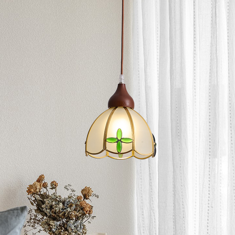 Juganoz medieval retro americano vidrio restaurante lámpara de bar estilo japonés ventana de ventana de viento silencioso puerta de entrada dormitorio pequeño candelabro