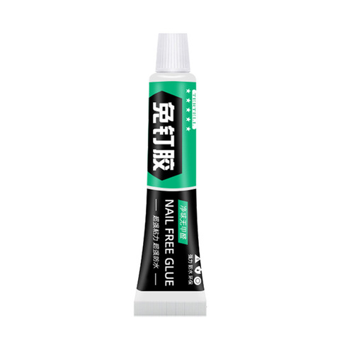 Strong No-Nails Shelf Acrylic Advertising Tile Adhesive Miter Joint Neutral White Glass Glue 
