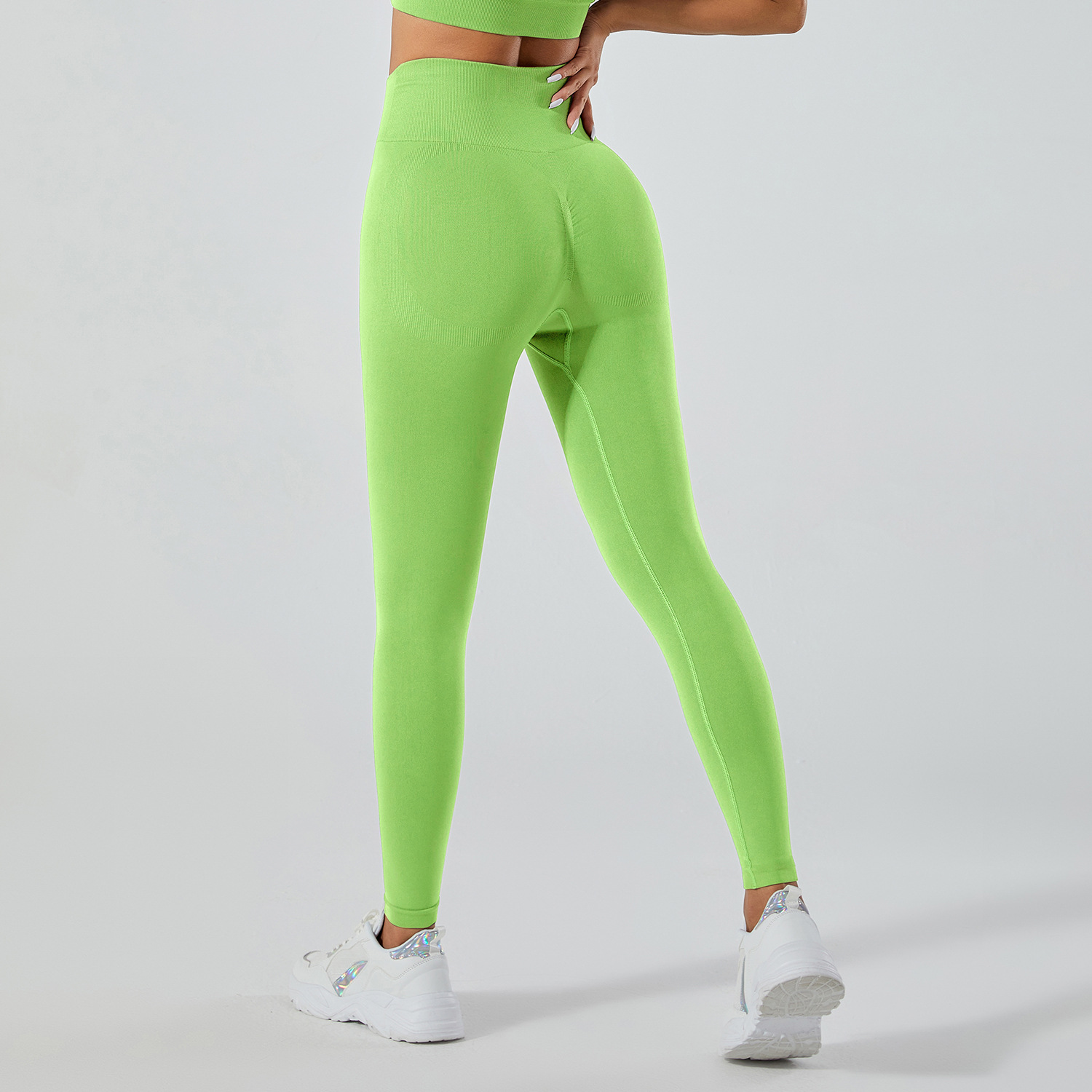 Sin vergüenza línea pantalones de yoga Levantamiento de cadera de cintura alta de mujer melocotón Medias elásticas de cadera Pantalones deportivos correr pantalones de fitness Pantalones