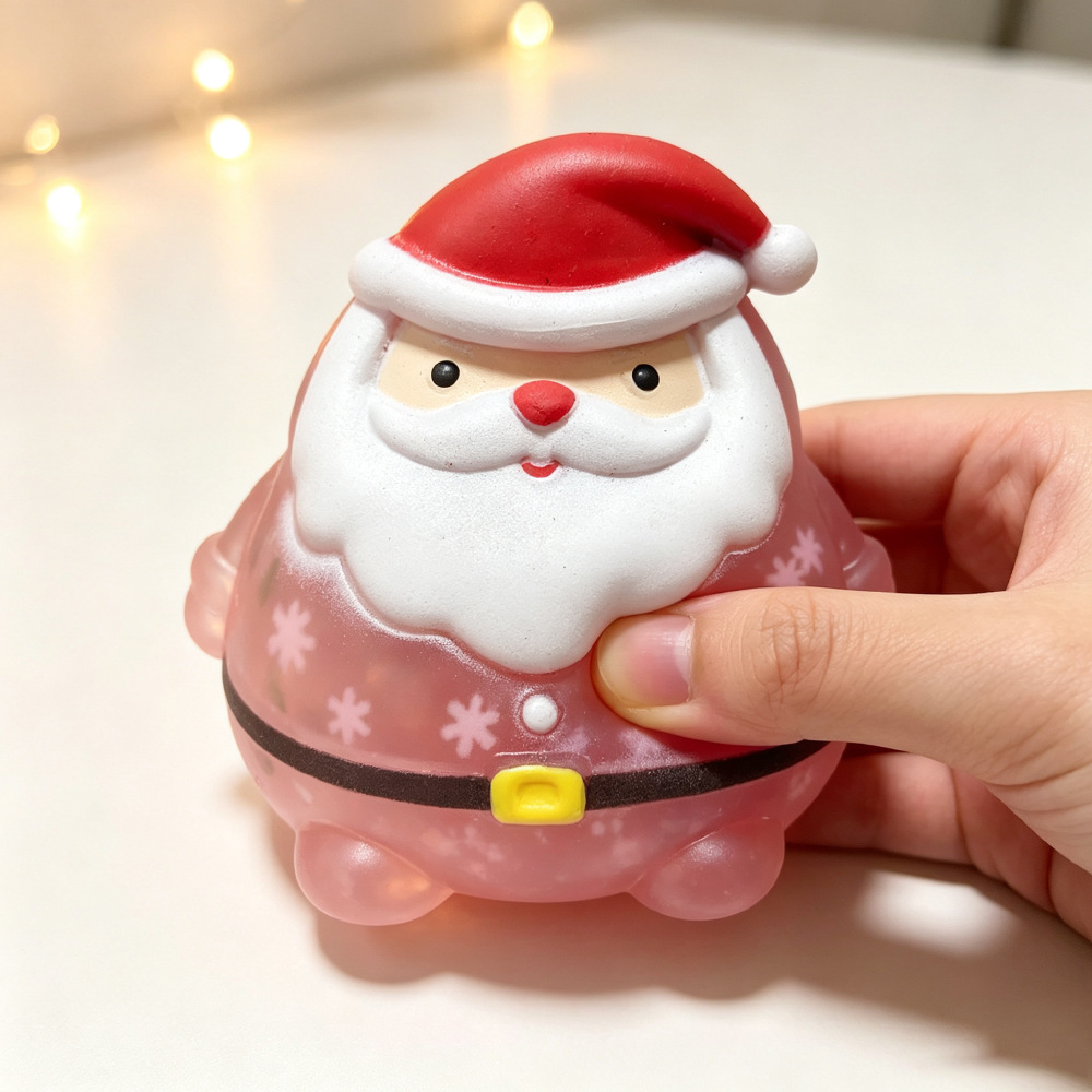 2026 Nuevo Santa Claus transfronterizo maltosa rebote lento pellizco feliz descompresión juguete lindo divertido regalo caja image 5