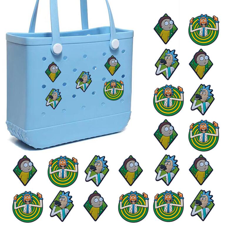 Rick bogg beach bag etsy hole bag diy buckle bag buckle cartoon cute PVC plastic bag buckle detachable Rick bogg beach bag etsy hole bag diy buckle bag buckle cartoon cute PVC plastic bag buckle detachable