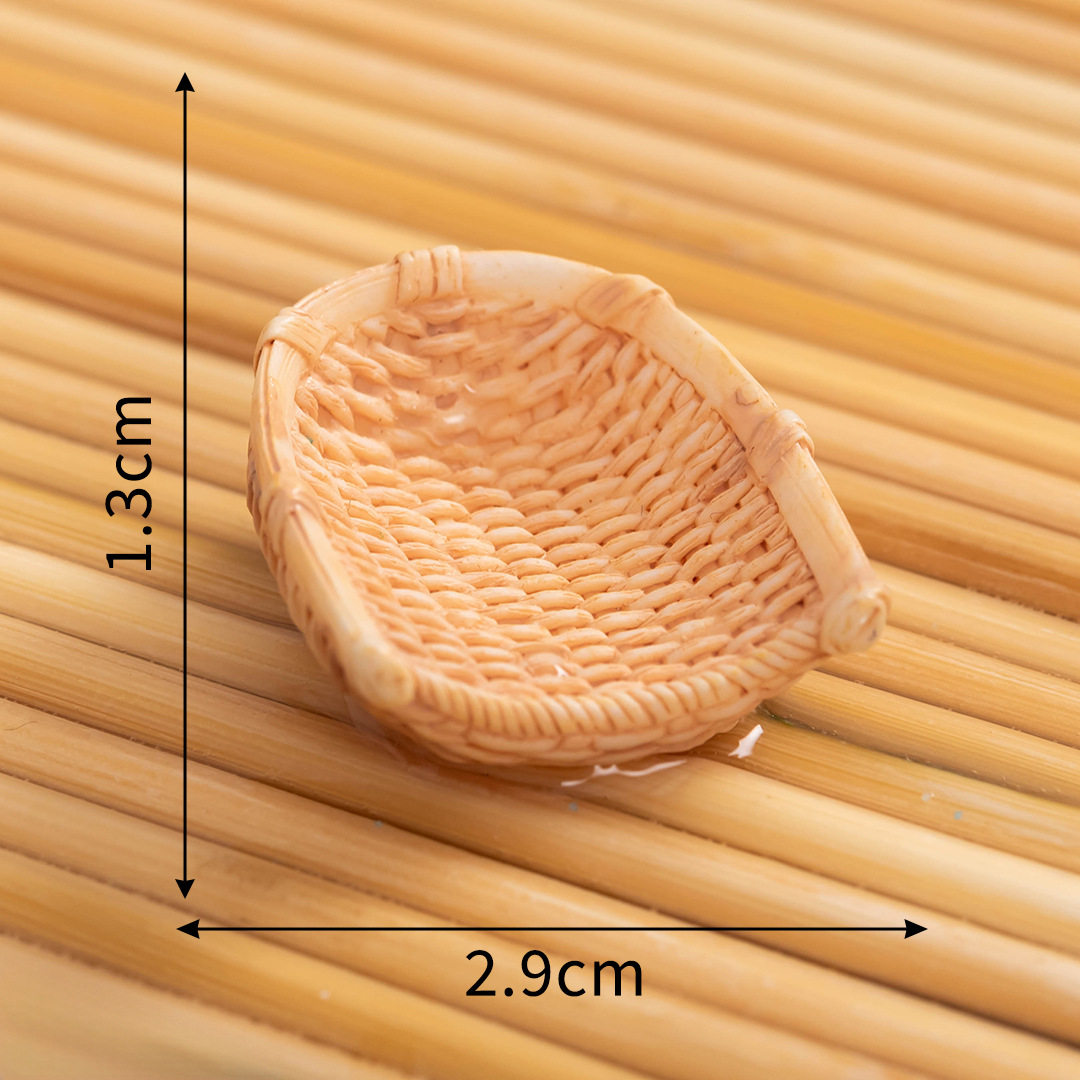 Muebles tejidos de bambú resina decoración silla de bambú recogedor cesta de pescado de bambú olla artesanía creativa decoración del hogar accesorios