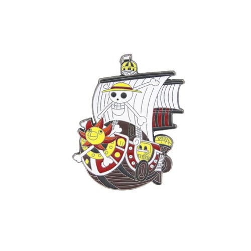 Anime One Piece brooch, Straw Hat Pirates Golden Meri badge, Thousand Miles of Sunshine brooch, pendant