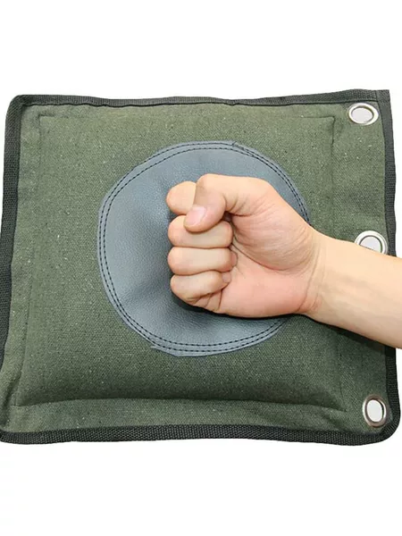 Yongchun Boxing Wall-Mounted Canvas Leather Punching Bag for Kung Fu and Boxing Training, Canvas Iron Sand Bag, Yongchun Boxing Wall Target
