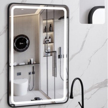 Espejo de Baño Inteligente con Marco de Aluminio de Vidrio, para Baño y Hotel image 4