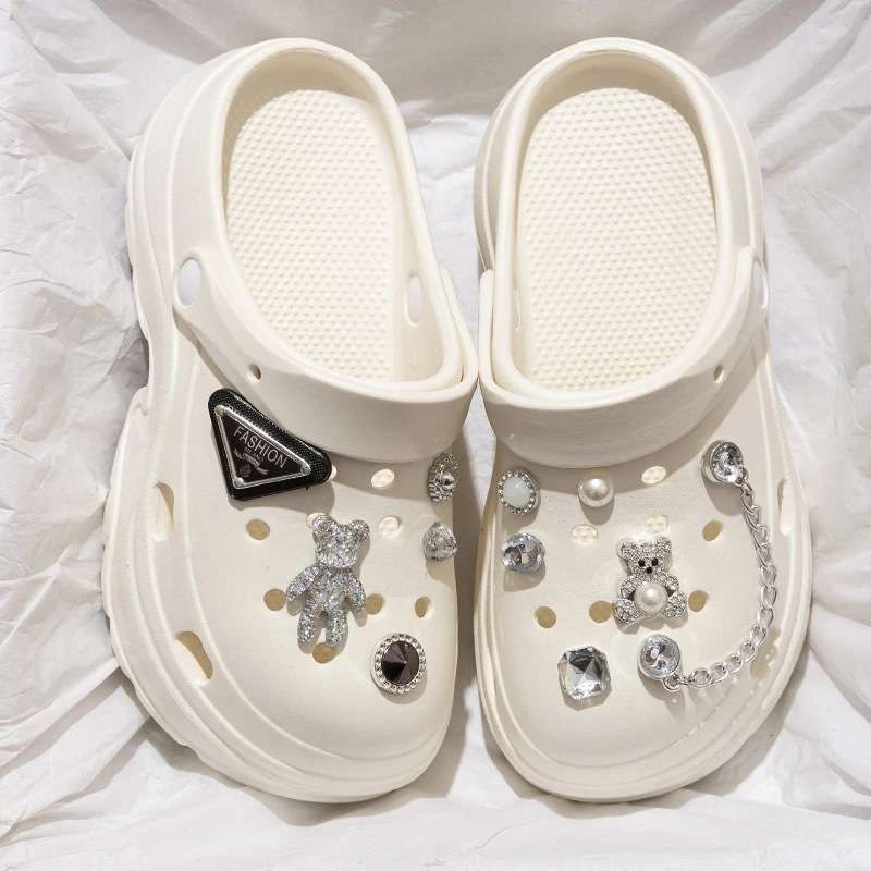 화이트 [인스 다이아몬드 베어] 키높이 7.0/슬리밍-34-35 (33-34피트 권장)