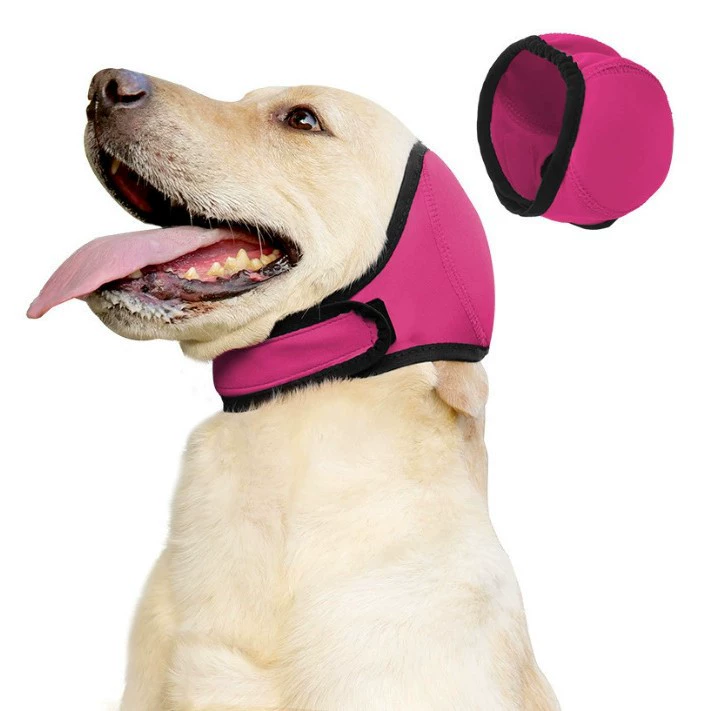 Новый комфортный капюшон для собак, защищающий от страха, молний и водонепроницаемый, водонепроницаемые комфортные наушники для летнего плавания для собак.