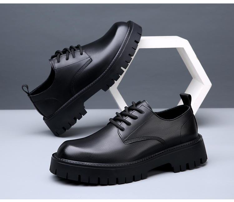 Herrenstiefel, formelles Lackleder, runde Zehenpartie, spitze Zehenpartie, Abendschuhe, Outdoor-Schuhe_voghion.com