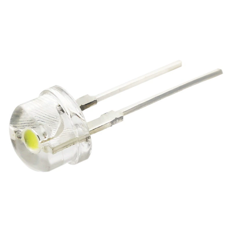 Светодиодные бусины 8 мм «соломенная шляпа», белый свет, 0.5 Вт, высокая яркость, прямое подключение, большой кронштейн, красный, зеленый, синий, желтый, F8, светодиодные бусины «соломенная шляпа» теплого белого света, в наличии