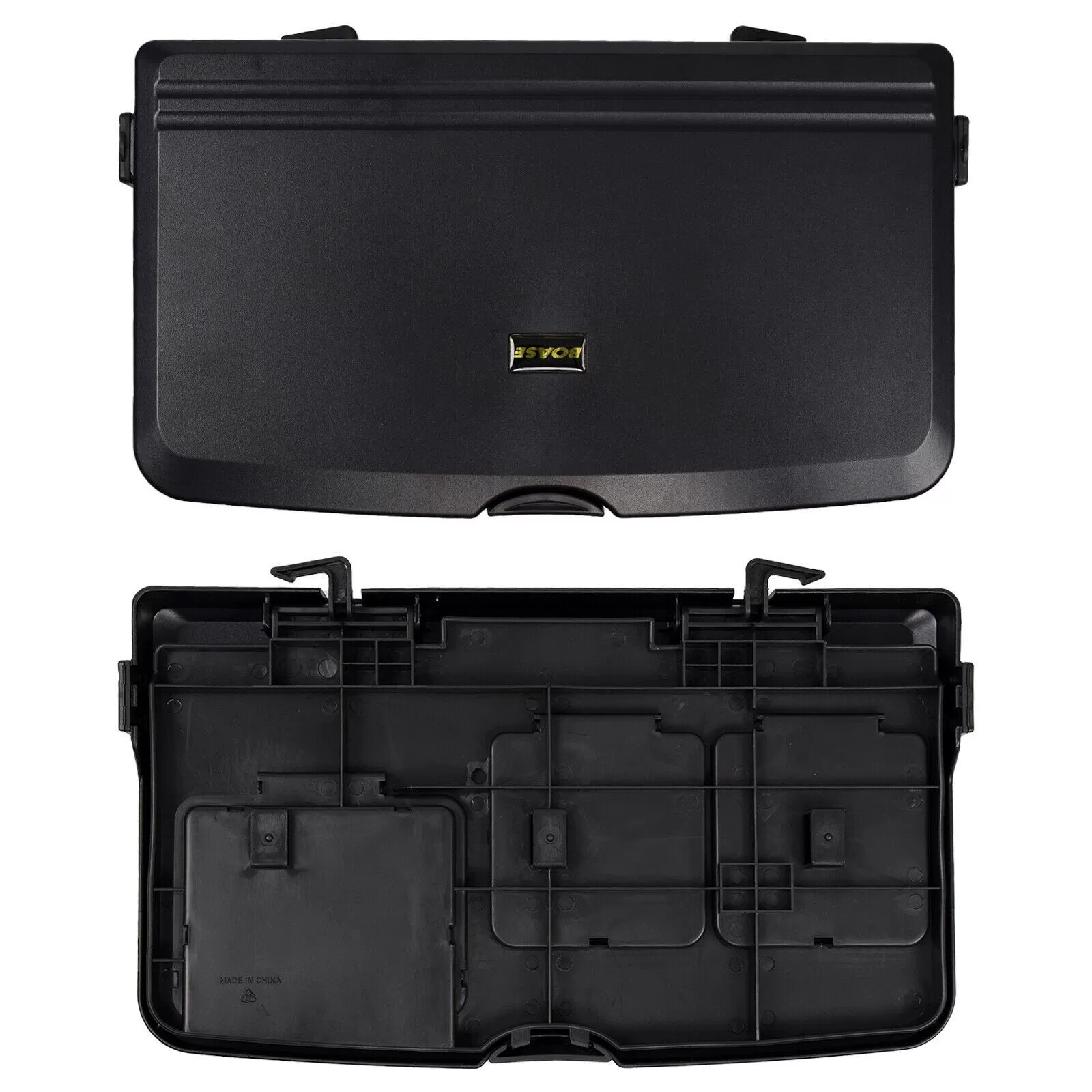 Dinner plate for car, foldable tubing, laptop