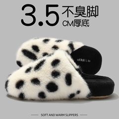 棉拖鞋女款秋冬季室内家居2025新款厚底毛绒拖鞋冬天情侣棉鞋批发