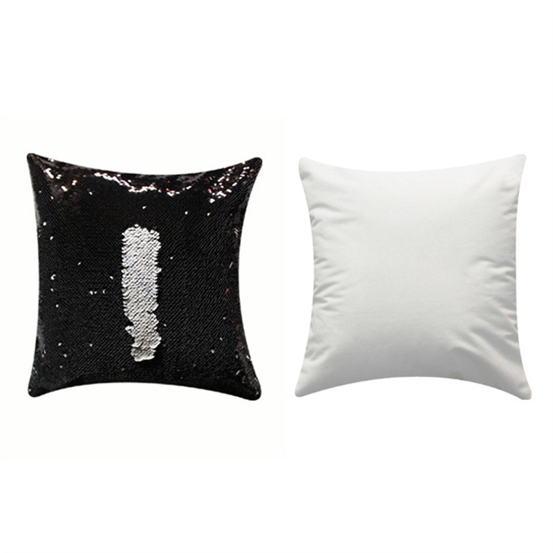 Directo de fábrica transferencia térmica lentejuelas mágicas almohada cuadrada DIY creativo personalizado material en blanco al por mayor