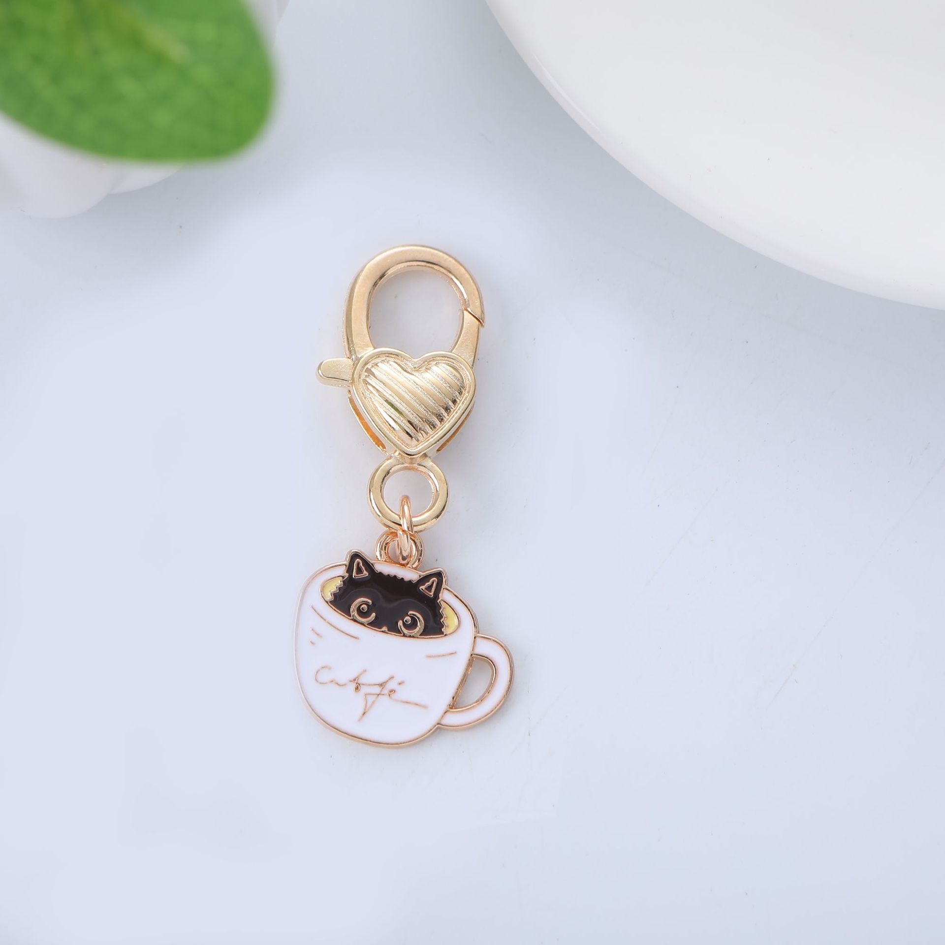 20g Weight 1 Piece Bag Cat Shrimp Bag Pendant Keychain Metal Women's Cute Bag Pendant Keychain