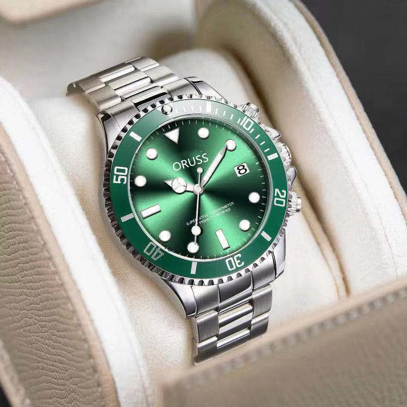 ORUSS Men's Watch - Green Water Ghost