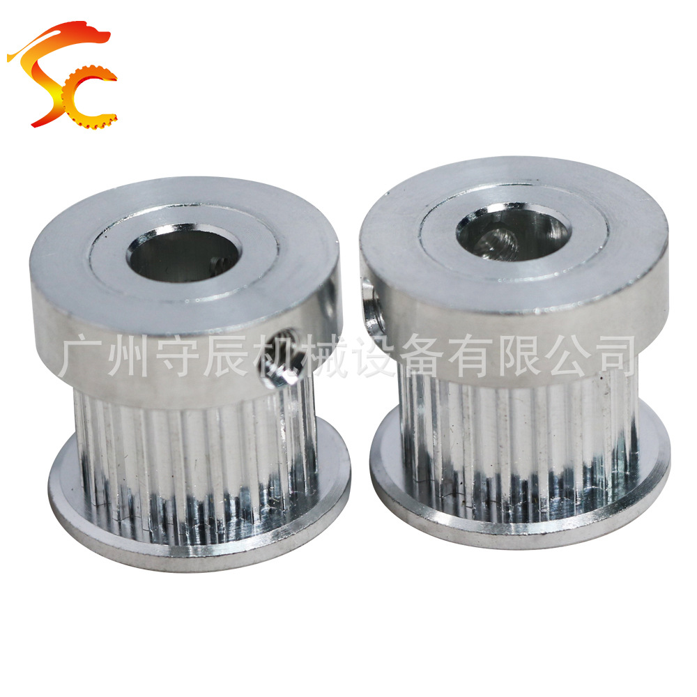 供应铝合金精加工同步带轮 3M20齿 内孔8 齿面12 配皮带10mm