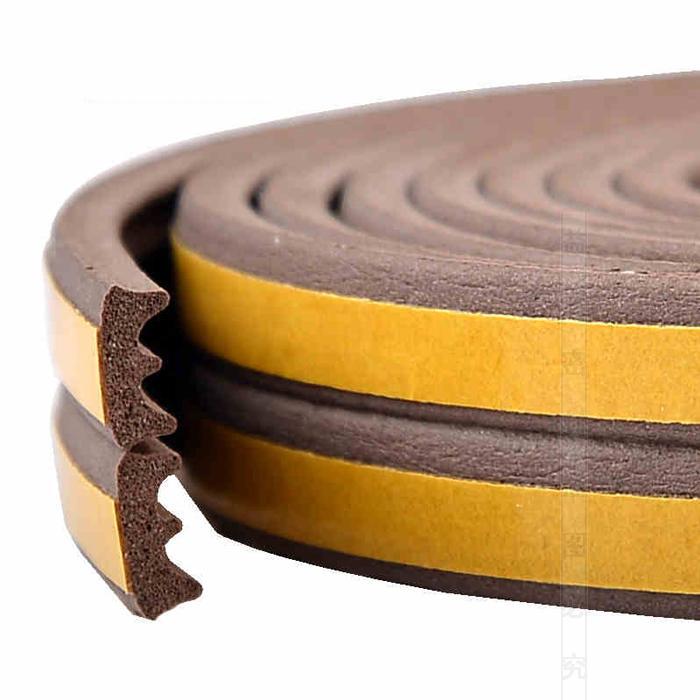 Door frame soundproofing and anti-collision window sealing strip, door gap rubber strip, room door DEI windproof plastic steel window windproof strip, wooden door