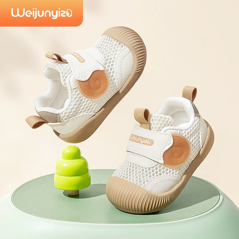 2025 новая летняя ходунка детская сандалия нескользящая мягкая подошва детская обувь дышащая мужская и женская сетка детская обувь