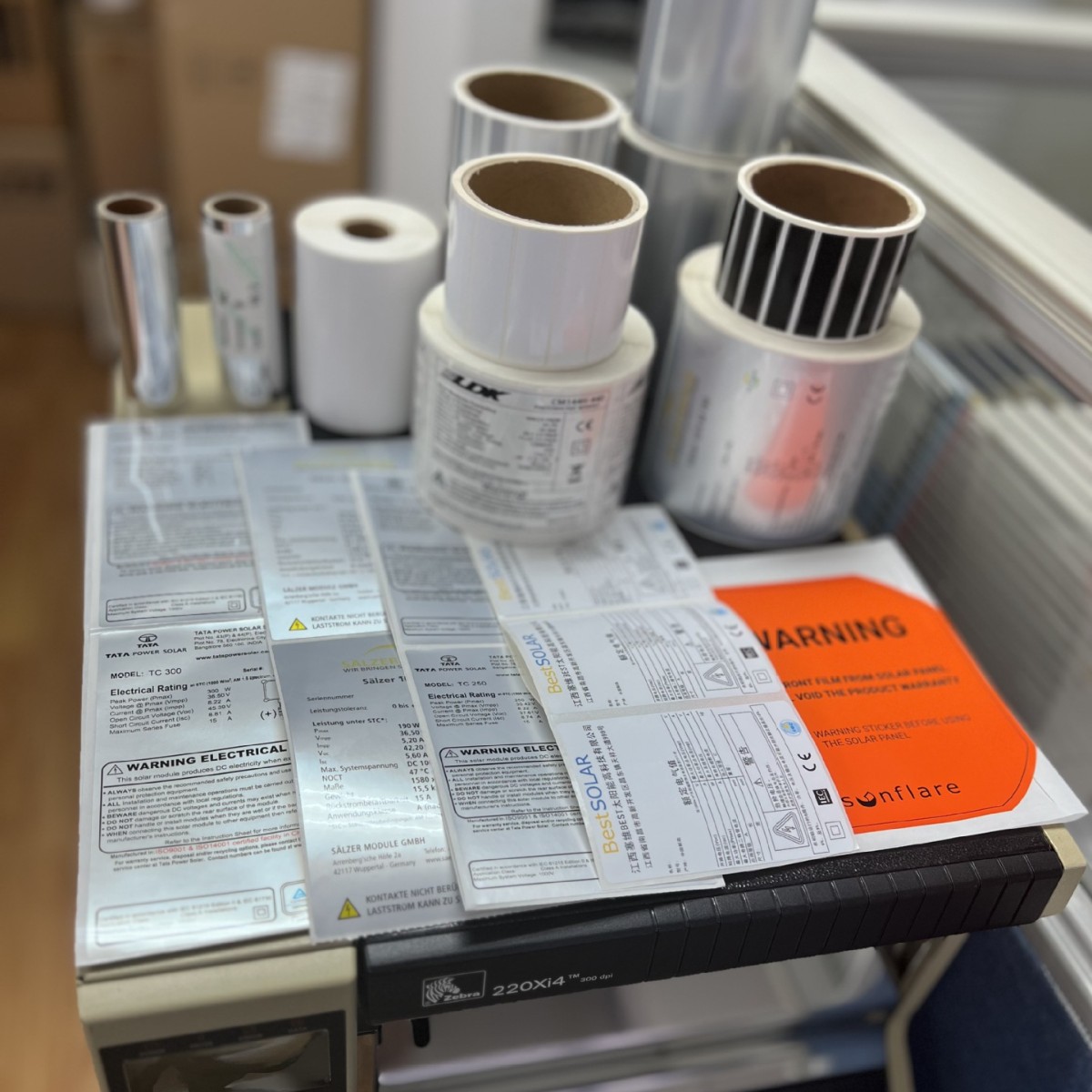 安陆市3M太阳能电动车条码模切彩印厂