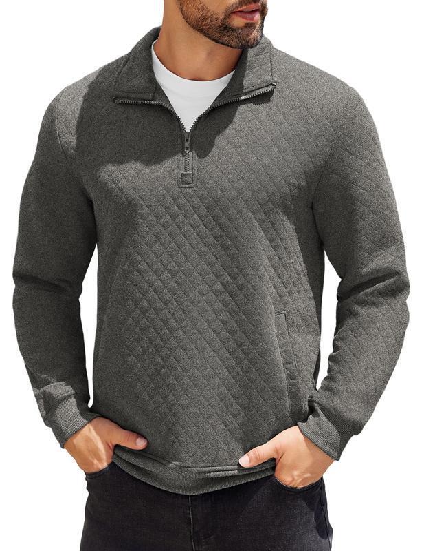 W2197 Dropshipping Aliexpress Amazon Cross-Border New Men's Knit Sweater Men's Quarter-Zip Pullover