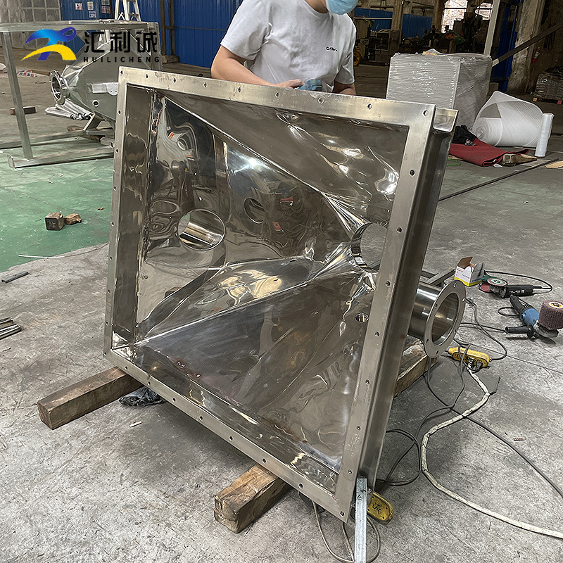 304不锈钢储料仓50-500kg注塑机设备塑胶颗粒原料周转箱储料桶