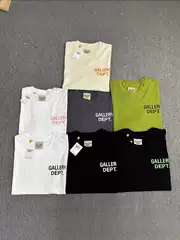 American Streetwear Brand Gallery Dept. Limited Basic Letter Graphic Relaxed Fit Short Sleeve T-Shirt for Men and Women, In Stock, Real Photos
