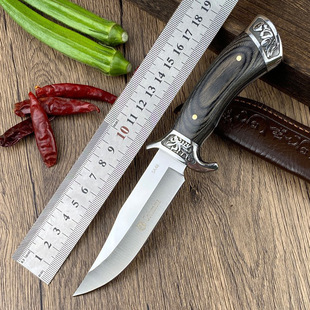 Hand-held Meat Knife High Hardness Camping Outdoor Knife Kitchen Portable Knife Sharp Fruit Knife Household Melon Knife