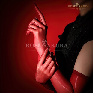 Luo Ying Pure Silk Stockings Gloves Soft Light Cicada Wing Yarn Finger Silk Fashion Silky High Density Oil Bright Smooth Jade Finger 8475