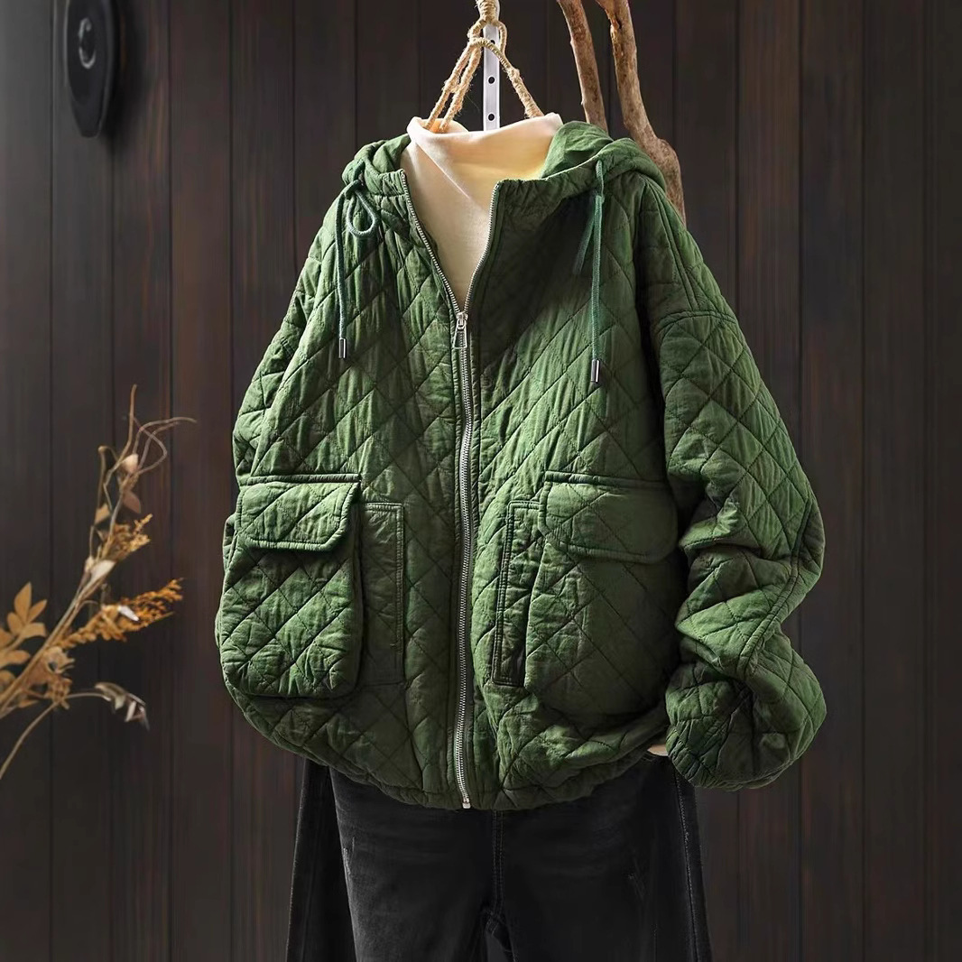 Demi-season keep warm retro jacket
