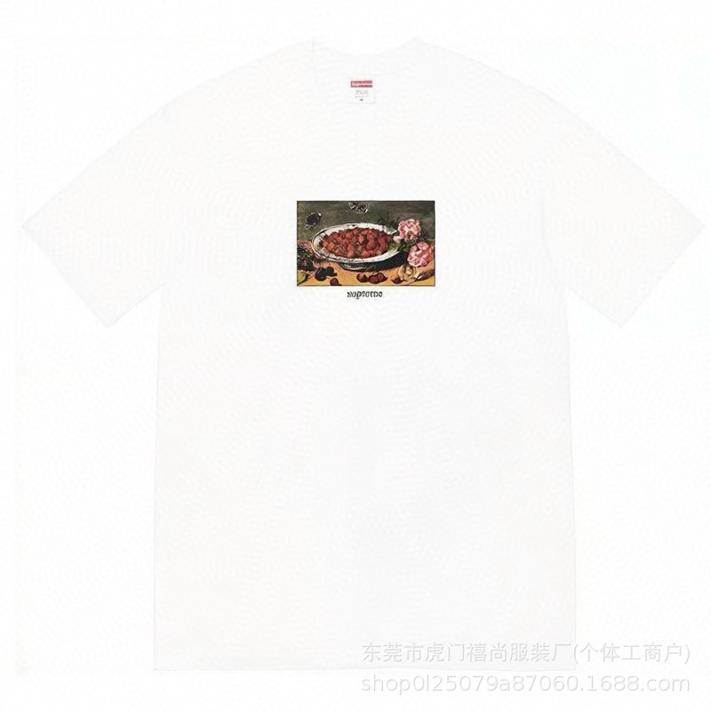 25ss美潮Supreme男女兼用ゆったりカジュアル半袖プリントレターTシャツ、ワンピース発送、純綿半袖|undefined