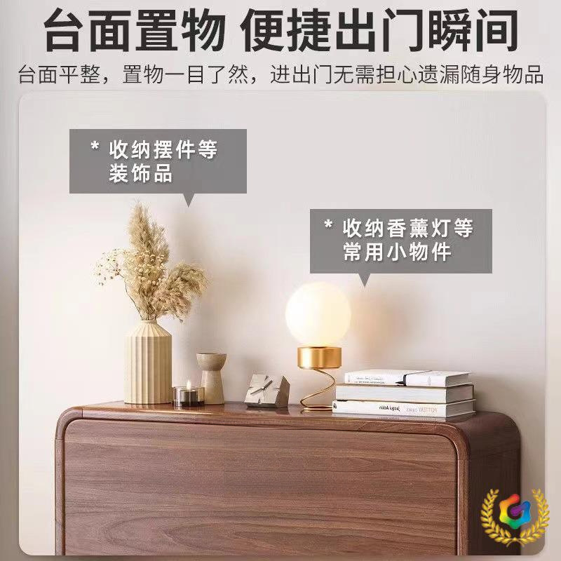 翻斗鞋柜实木收纳省空间小户型简易鞋架子家用门口入户玄关鎏