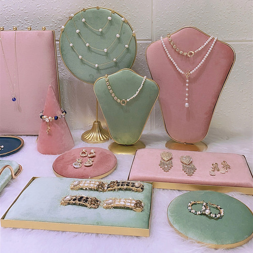 Jinxiao Display Fashion Jewelry Color Set Necklace Earrings Bracelet Earrings Ring Storage Display Stand