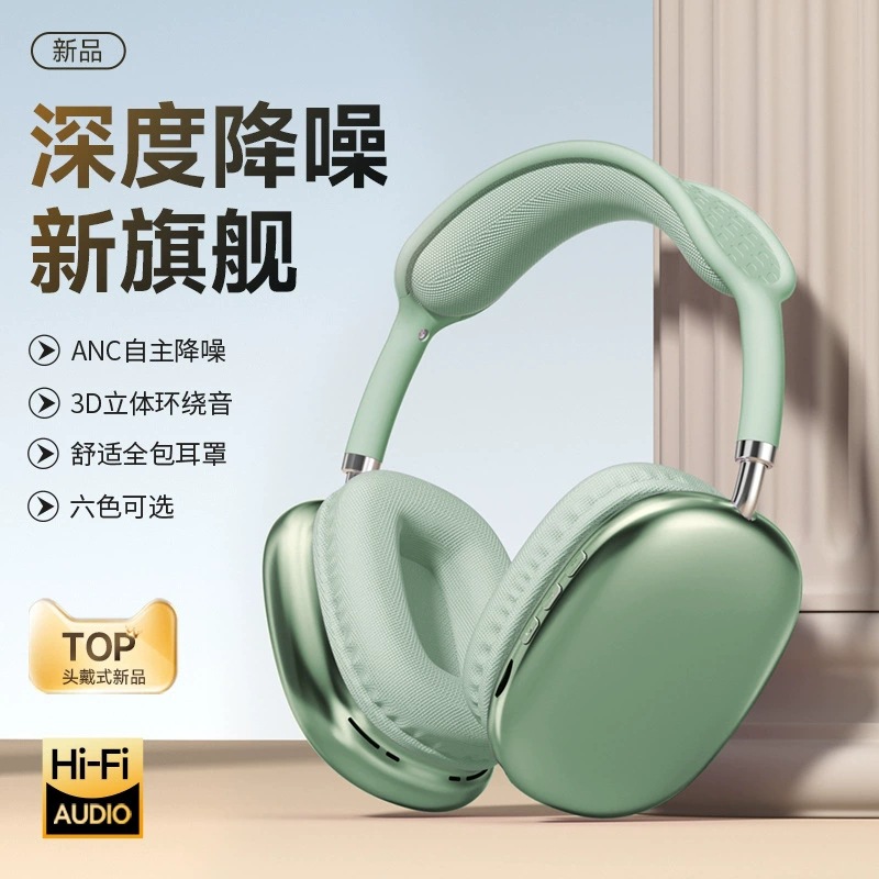 Auriculares Bluetooth P9 transfronterizos, 5.3 paquetes, auriculares con música para los oídos, deportes inalámbricos, batería de batería ultralarga, tarjeta universal