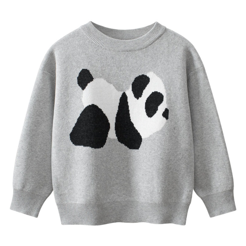 Ropa Infantil Estilo Coreano 27kids, Suéter Infantil con Dibujo de Panda, Modelo Primavera 2026, Ropa para Niños al por Mayor