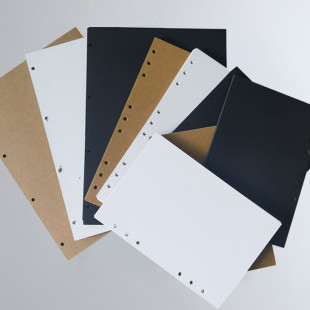 A4 Loose-leaf Core Removable A5 Inner Cowhide Card B5 Inner Core White Card Handbook Notepad 6 Holes logo