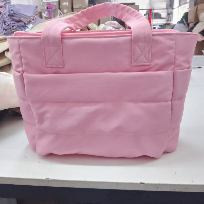 Bolso de mano de mujer en stock, bolso de mano ligero y esponjoso, adecuado para viajar, trabajar, playa, gimnasio, tienda