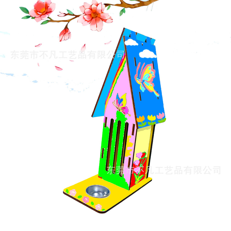 Amazon 木製バタフライハウス屋外バタフライフィーダー子供 DIY 落書きおもちゃ木製鳥の巣ペンダント|undefined
