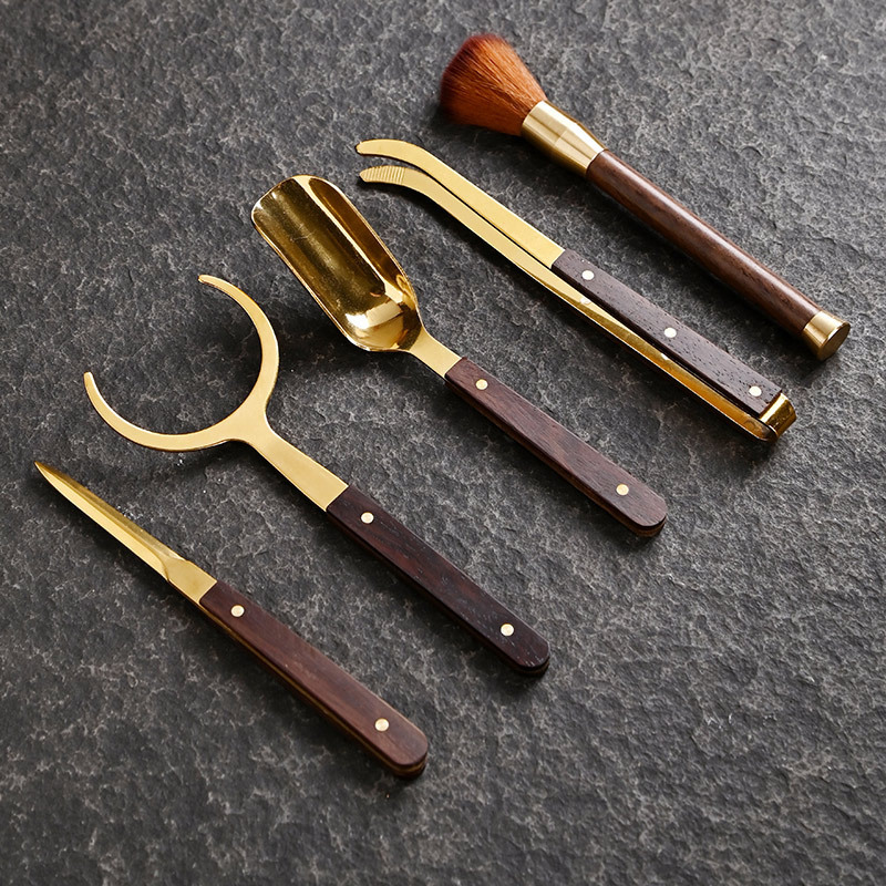 Copper -plated high -end kung fu tea tool accessories tea ceremony…