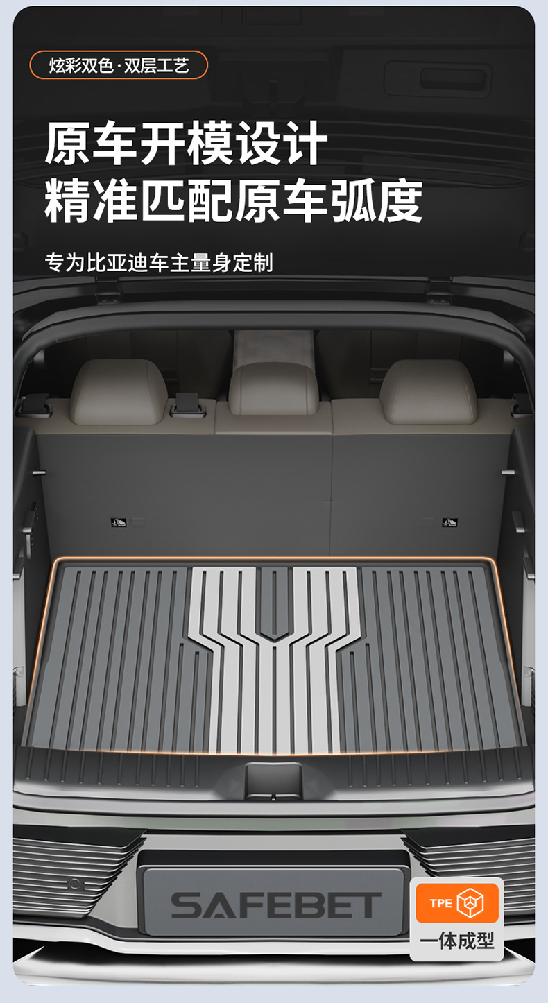 BYD Sea Lion 05 06 Seal Seagull Dolphin Han L Qin PLUS Yuan UP Tang L Song Colorful TPE Trunk Mat