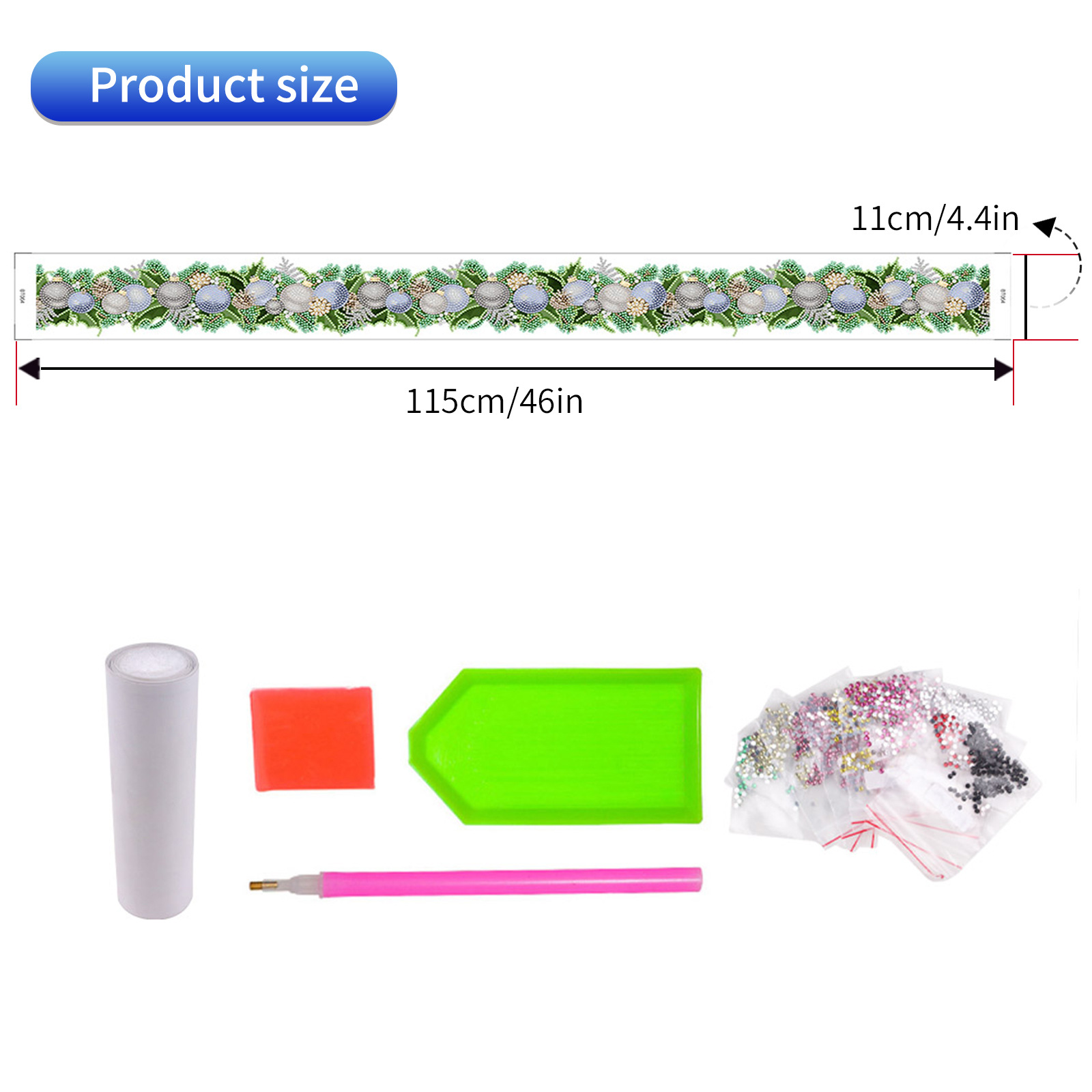 Popular Navidad pegatinas de pared larga pintura diamante casual pegatinas DIY pegatinas de pared pegatinas hechas a mano pegatinas de ventana transparente diamante brillante