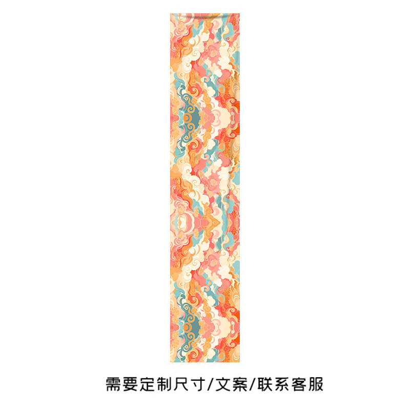 新しい中国風の天井装飾吊り布、国民的トレンドの祥雲模様の天井カーテン、商業用天井カーテン|undefined