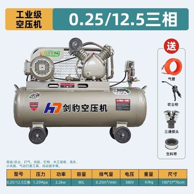 industrial air compressor, high-pressure air compressor: Hava kompressorları - 025-125-three-phase-22kw-dual-cylinder-80-liters