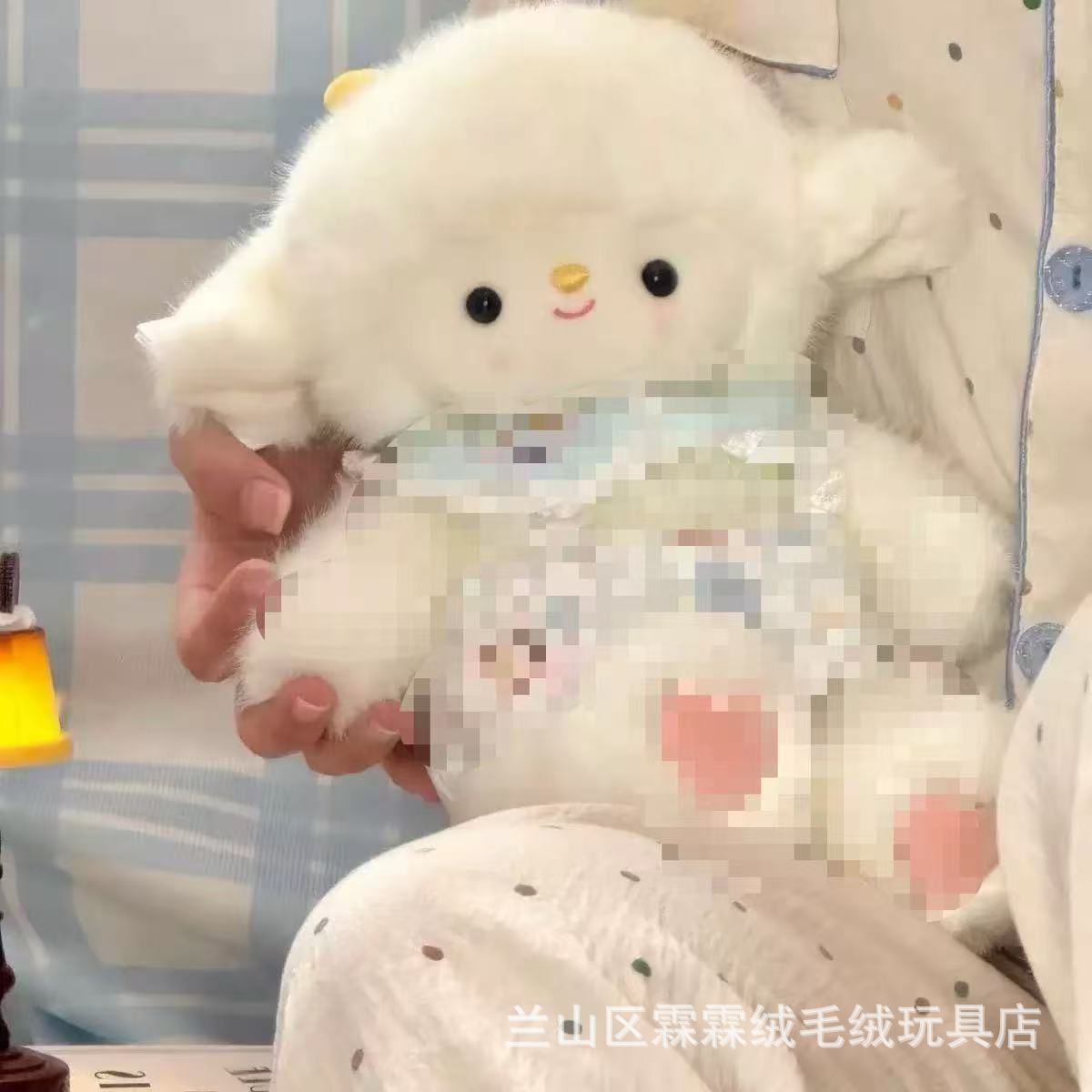 Popular fluffy little sheep plush toy, running lamb doll, children's sleeping pillow, gift toy