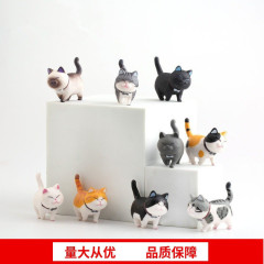 9種類の起司猫のかわいい子猫の車の振り子の卵のぬいぐるみの車の中でコントロール台のおもちゃの猫の手は盲目です。
